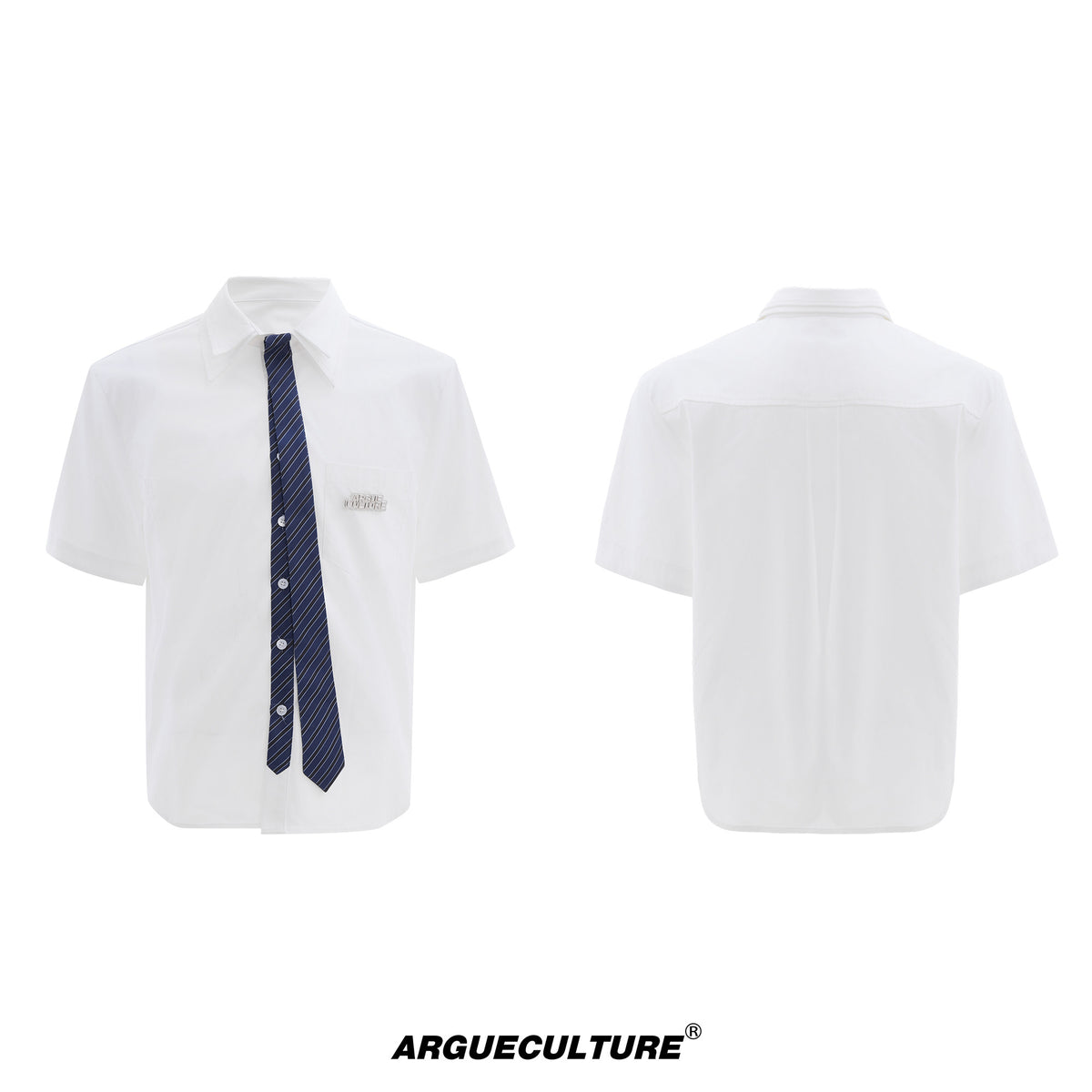 Relaxed Double-Collar Tie Shirt - product image 5