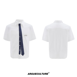 Relaxed Double-Collar Tie Shirt - product image 5