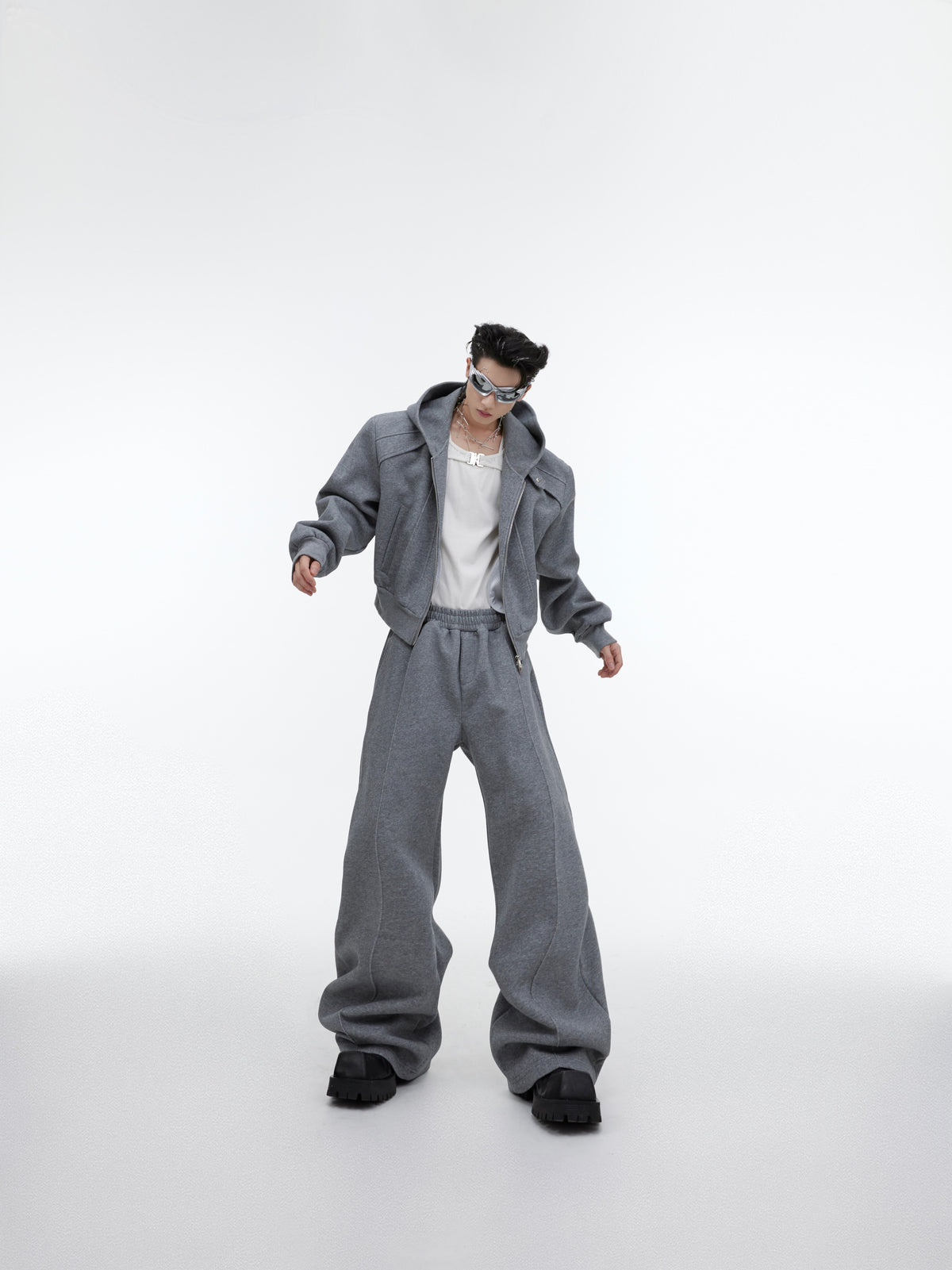 Shimmer Zip Hoodie and Pants Set - product image 2