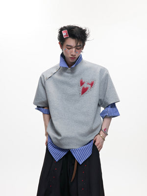 Irregular Neckline Graphic T-Shirt - product image 1