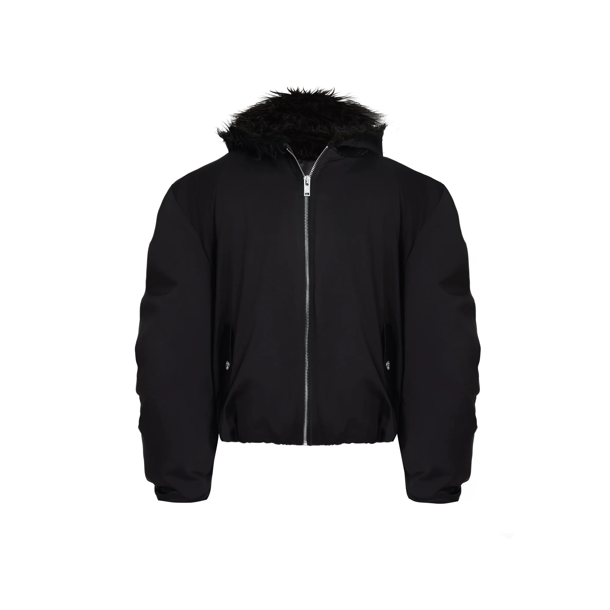 Men?¡¥s Faux Fur Hooded Waterproof Puffer Jacket - ArgueCulture