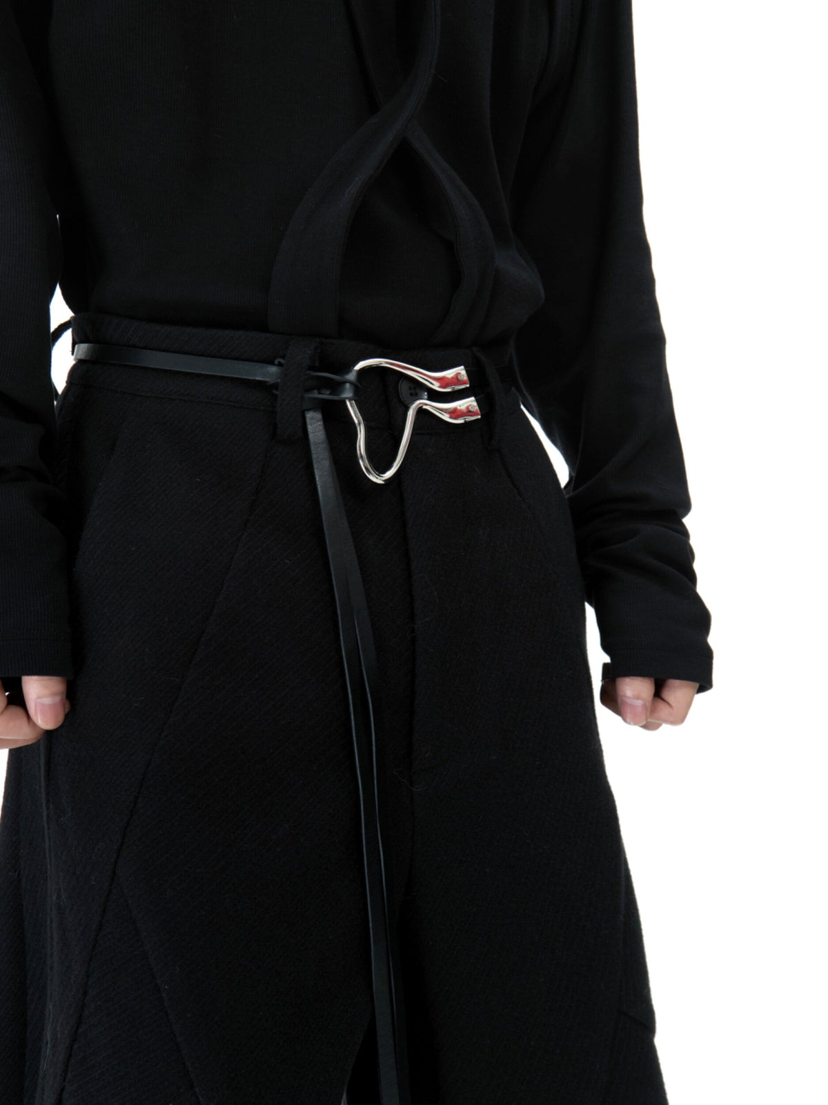 Deconstructed Relaxed Straight-Leg Trousers - product image 3