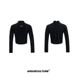 Cropped Mock-Neck Long-Sleeve T-Shirt - product image 5