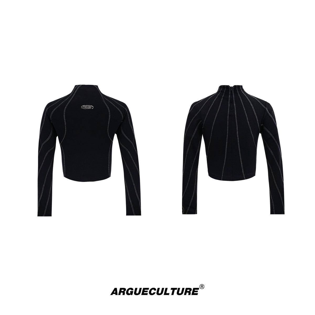 Cropped Mock-Neck Long-Sleeve T-Shirt - product image 5