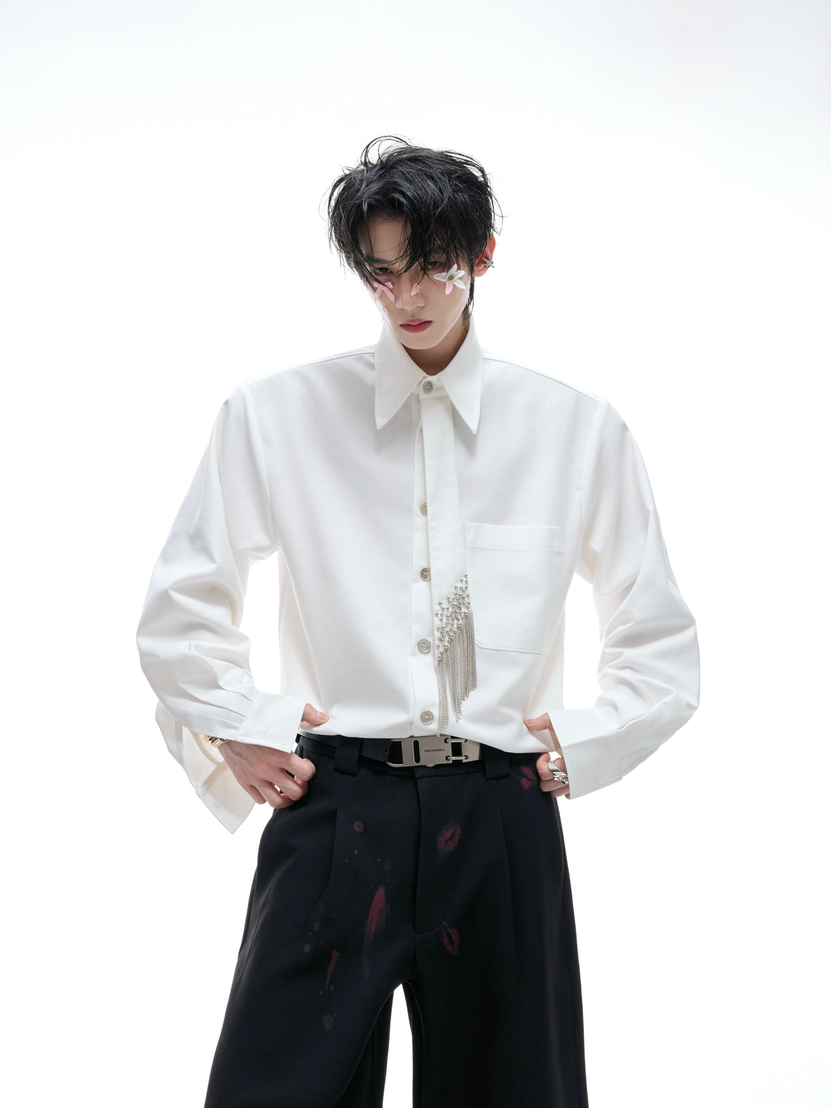 Tie-Panel Structured Shirt - product image 1