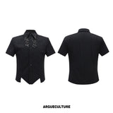 Asymmetric Shoulder-Pad Stripe Shirt - product image 5