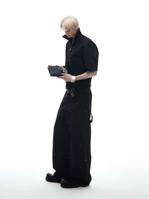 PU-Panel Short-Sleeve Jacket - product image 3