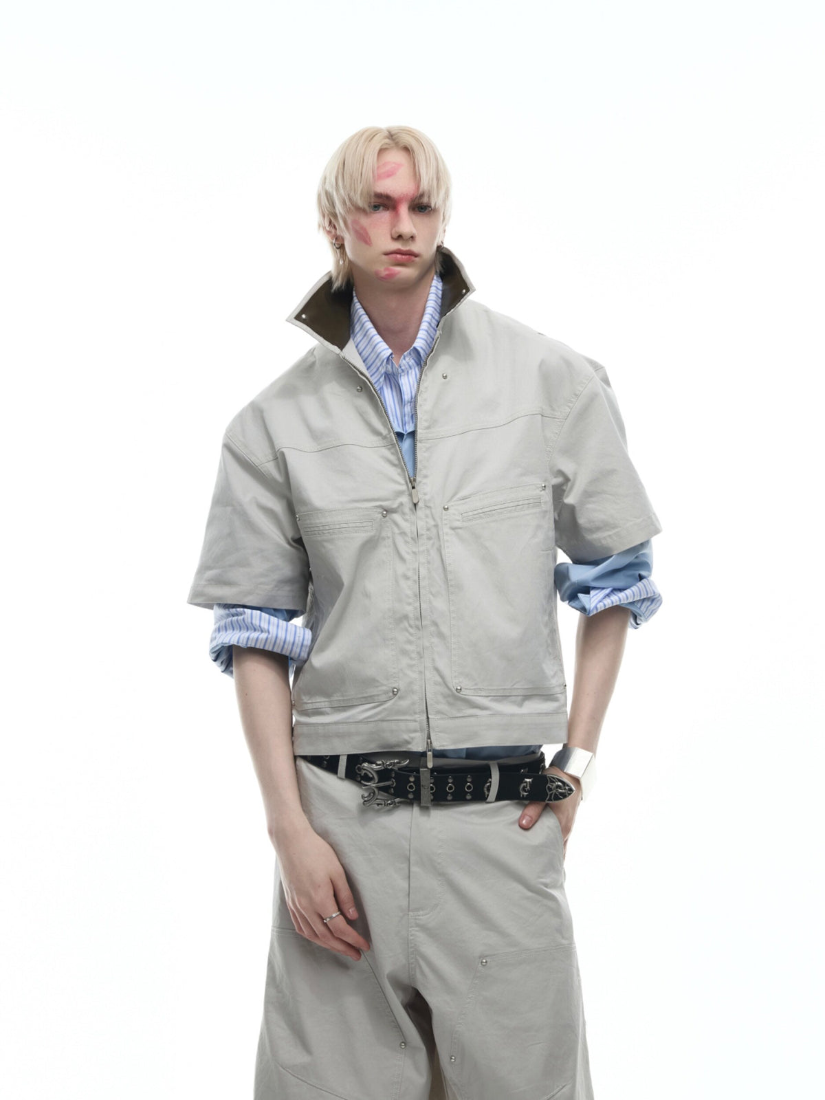 PU-Panel Short-Sleeve Jacket - product image 2