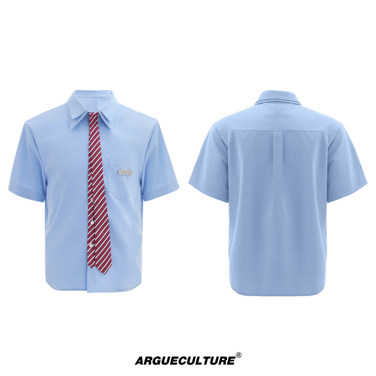 Relaxed Double-Collar Tie Shirt - product image 5