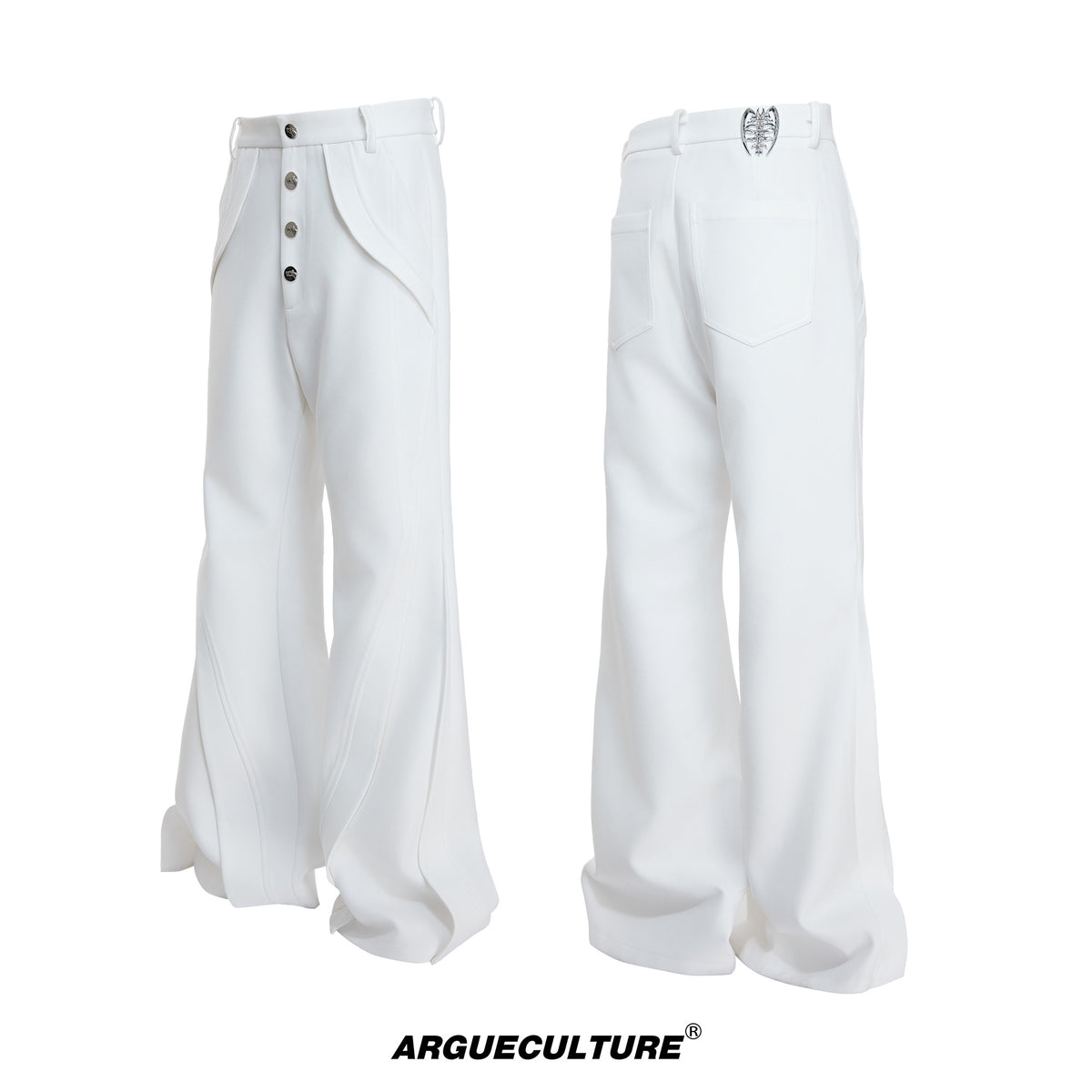 Deconstructed Paneled Bootcut Pants - product image 5