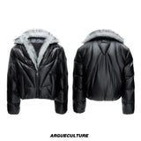 Asymmetric Black Duck Down Jacket - product image 5
