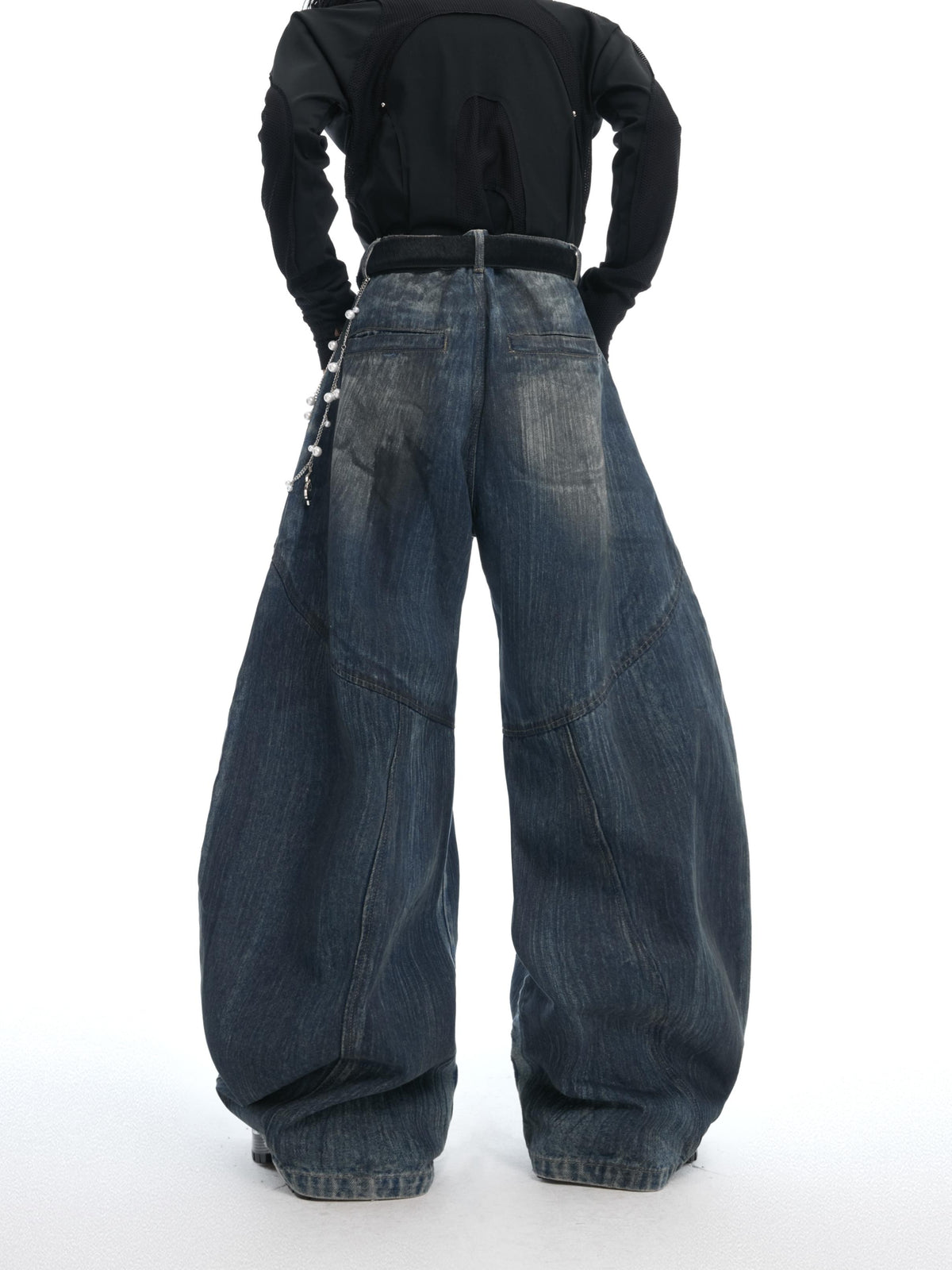 Vintage Deconstructed Wide-Leg Jeans - product image 2