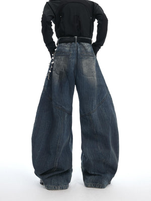 Vintage Deconstructed Wide-Leg Jeans - product image 2