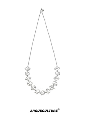 Adjustable Layered Zircon Collarbone Necklace - product image 1