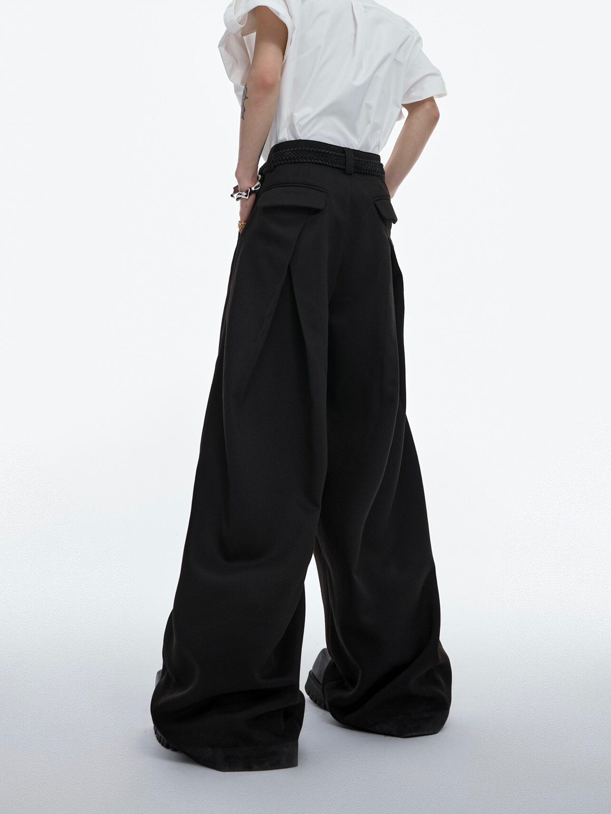Pleated Wide-Leg Trousers - product image 4