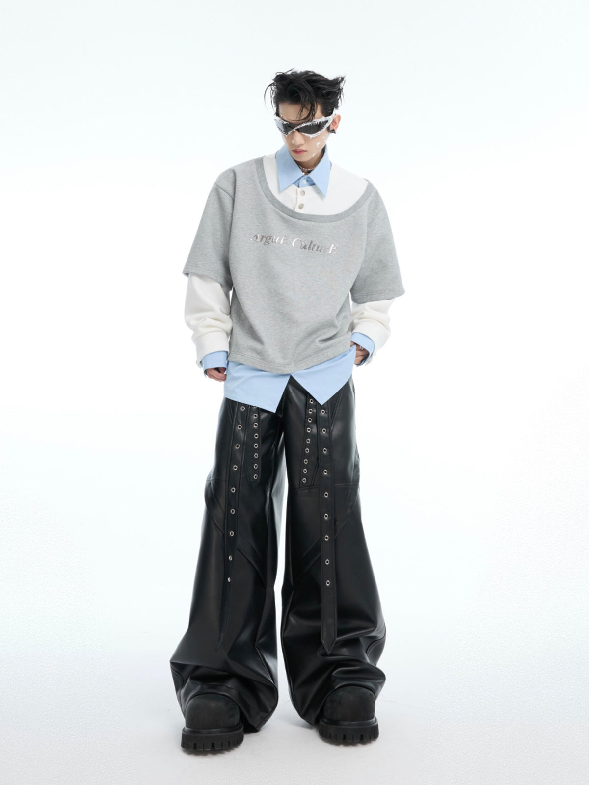 Color-Blocked Three-Piece Long-Sleeve T-Shirt - product image 5