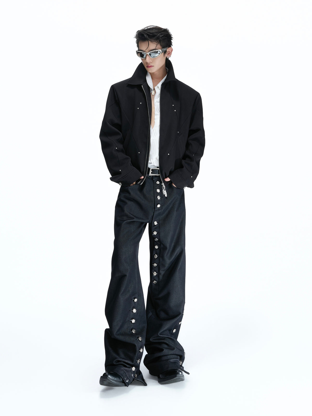 Deconstructed Rivet Dual-Zip Jacket - product image 3