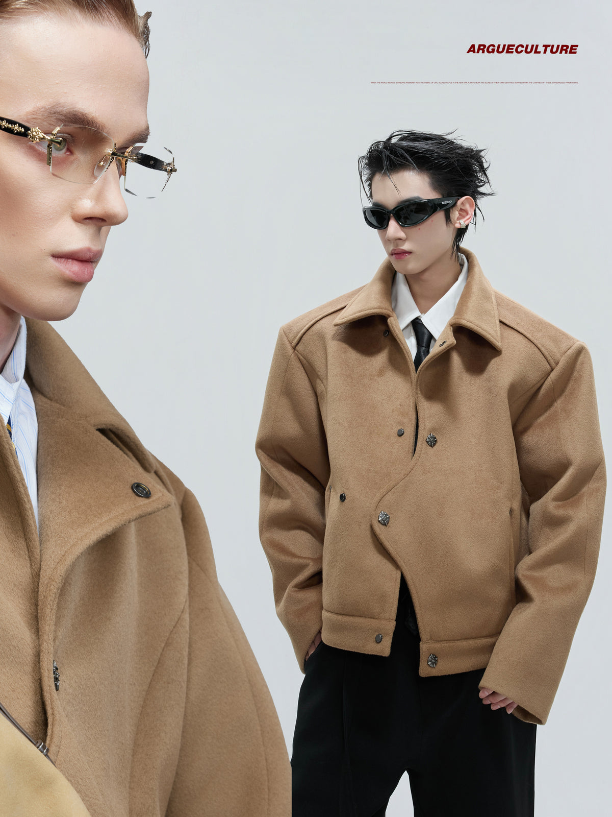 Asymmetric Wool-Alpaca Short Jacket - product image 1