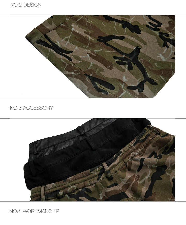 Vintage Camo Triple-Waistband Wide-Leg Cargo Pants – Streetwear Utility Fashion - ArgueCulture