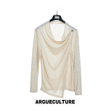 Asymmetric Draped Cowl-Neck Top - product image 5