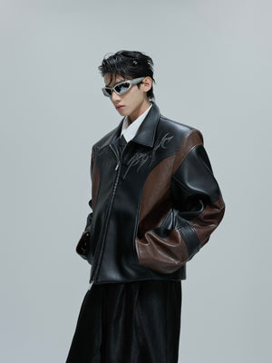 Cropped Faux Leather Jacket - product image 3