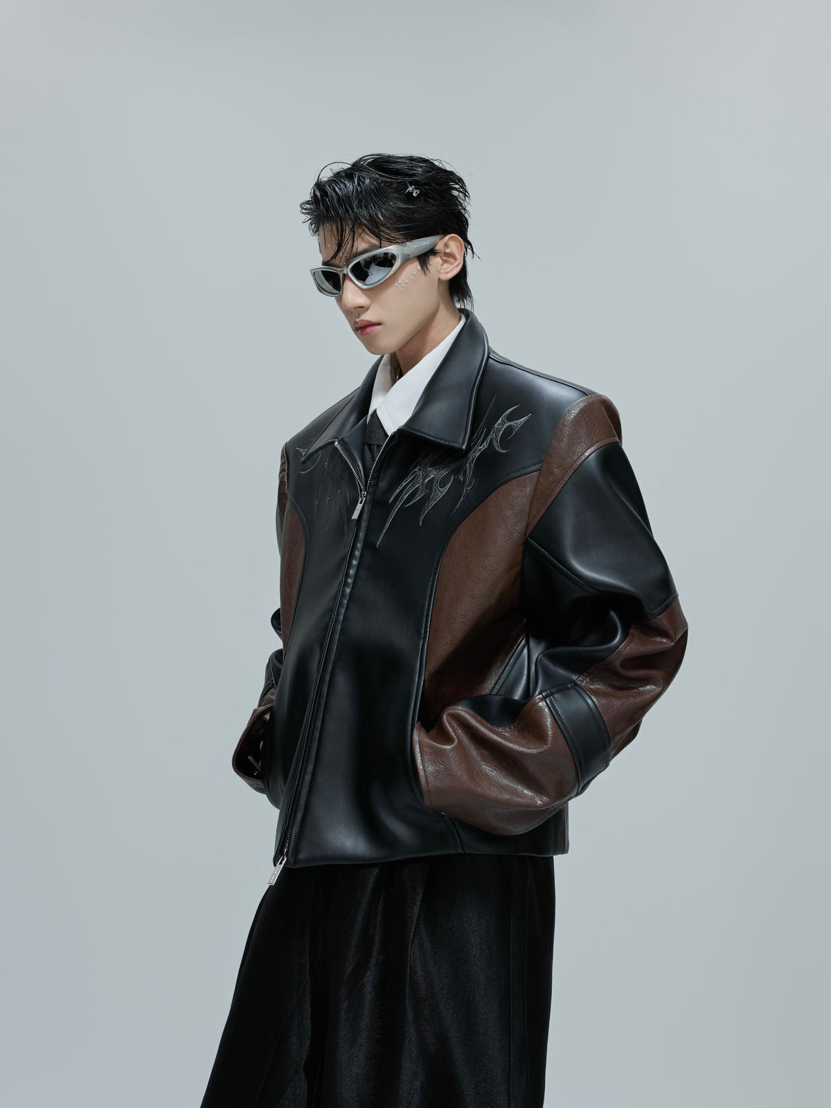 Cropped Faux Leather Jacket - product image 3