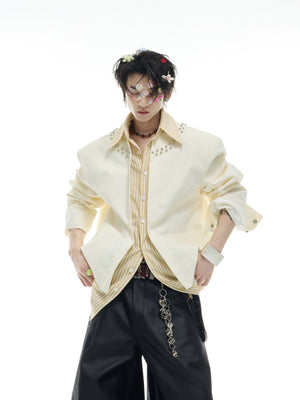 Faux Two-Piece Striped Shirt - product image 2