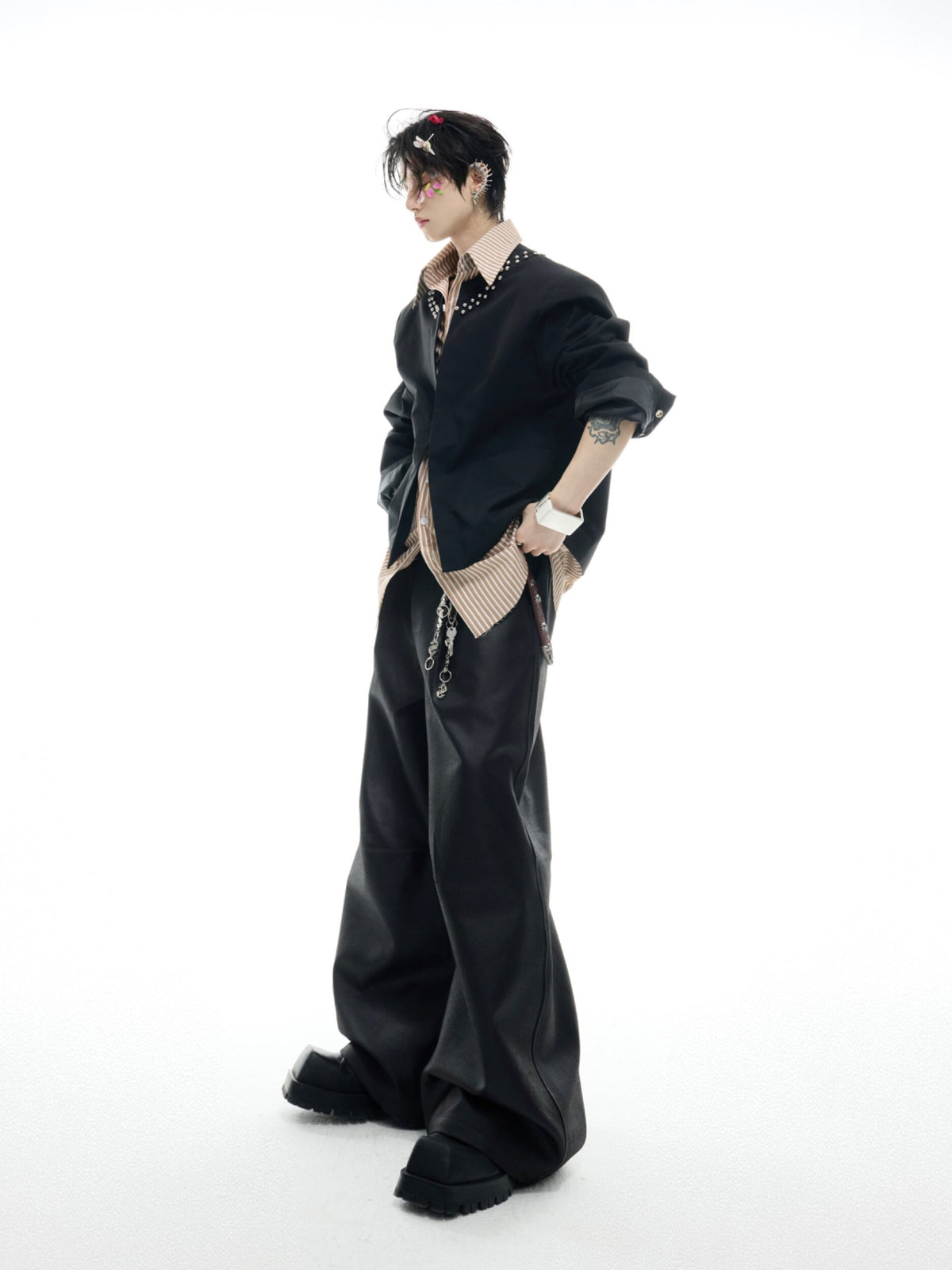 Faux Two-Piece Striped Shirt - product image 5