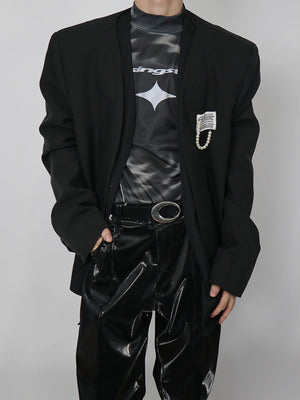 Reflective Mock-Neck Long-Sleeve Tee - product image 4