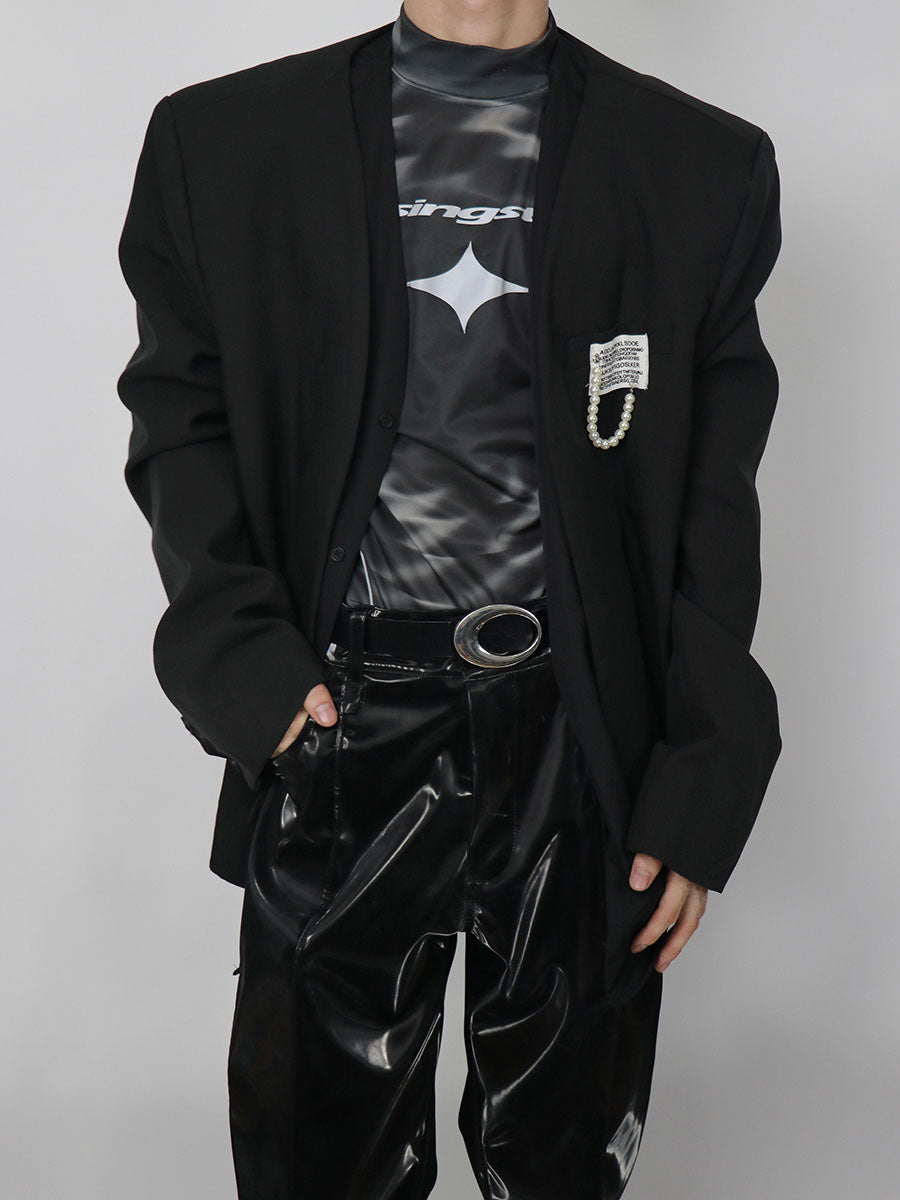 Reflective Mock-Neck Long-Sleeve Tee - product image 4