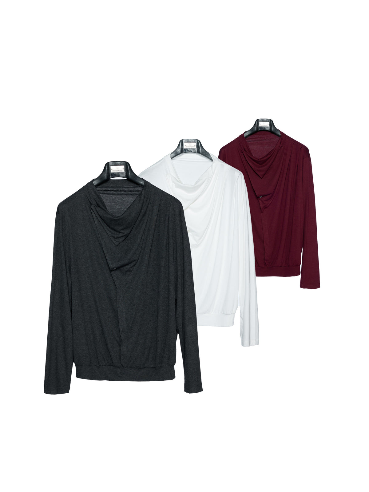 Drape-Neck Long-Sleeve Top - product image 3