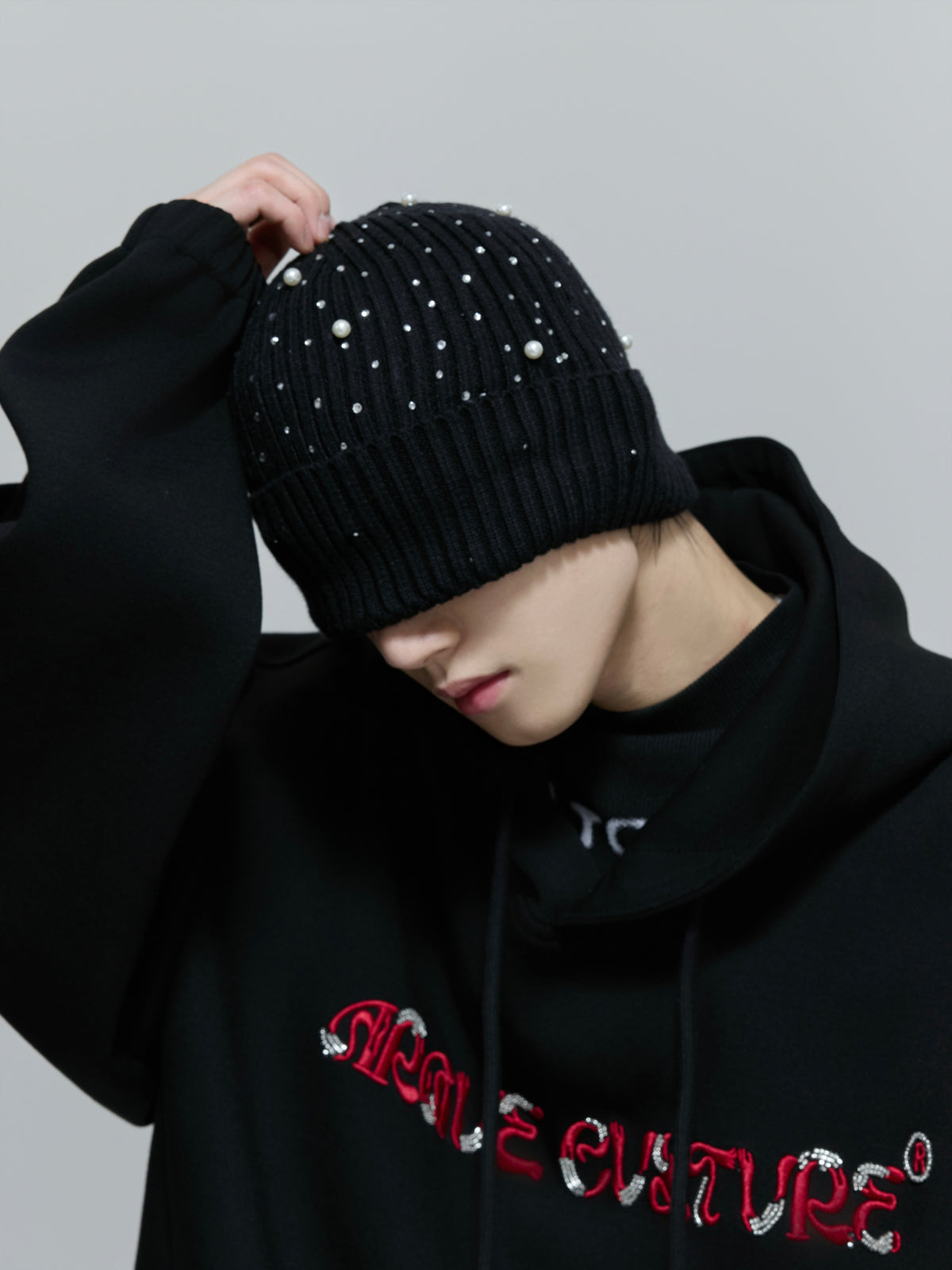 Rhinestone Knit Hat - product image 4