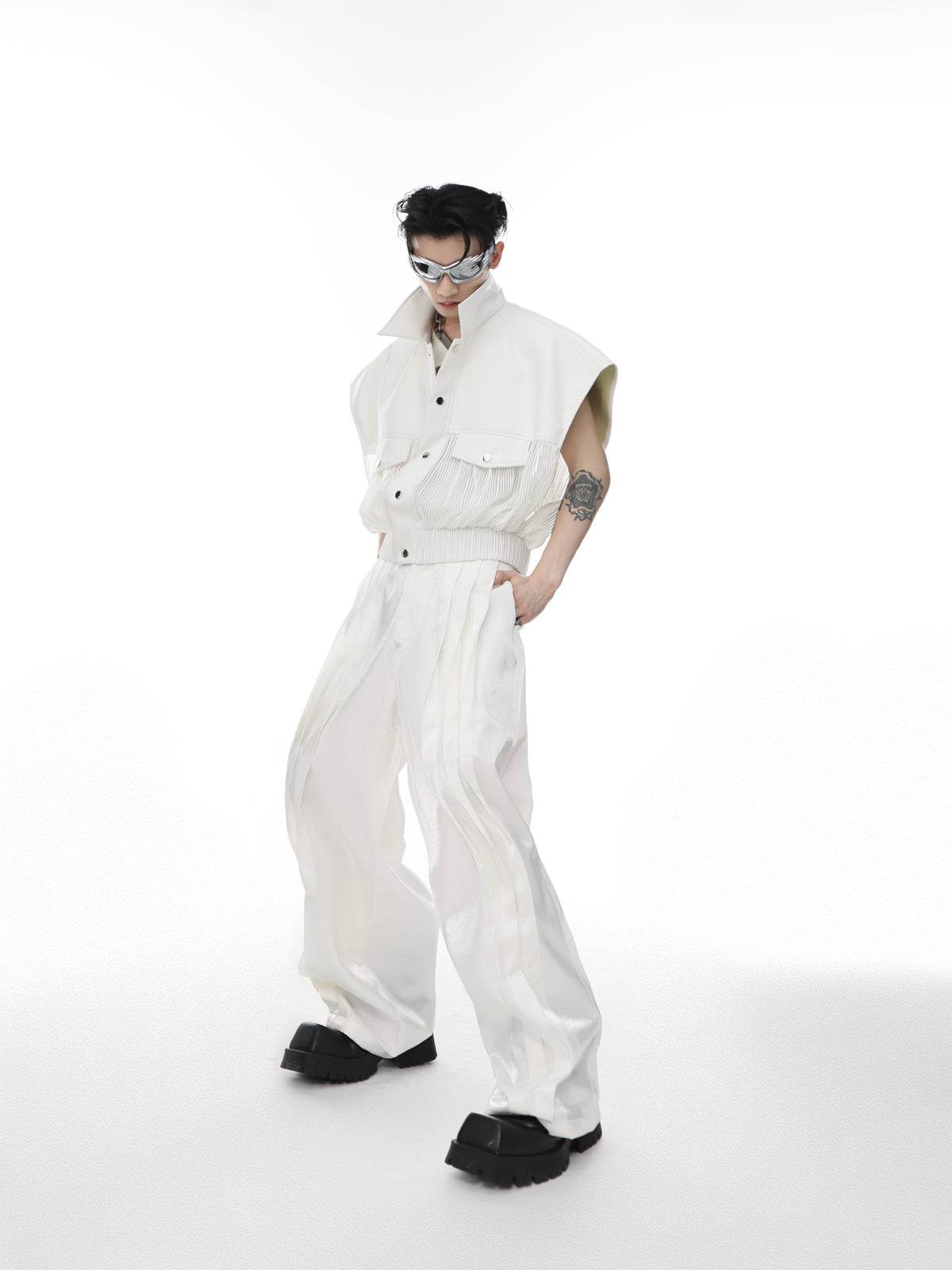 High-Rise Straight-Leg Trousers - product image 2