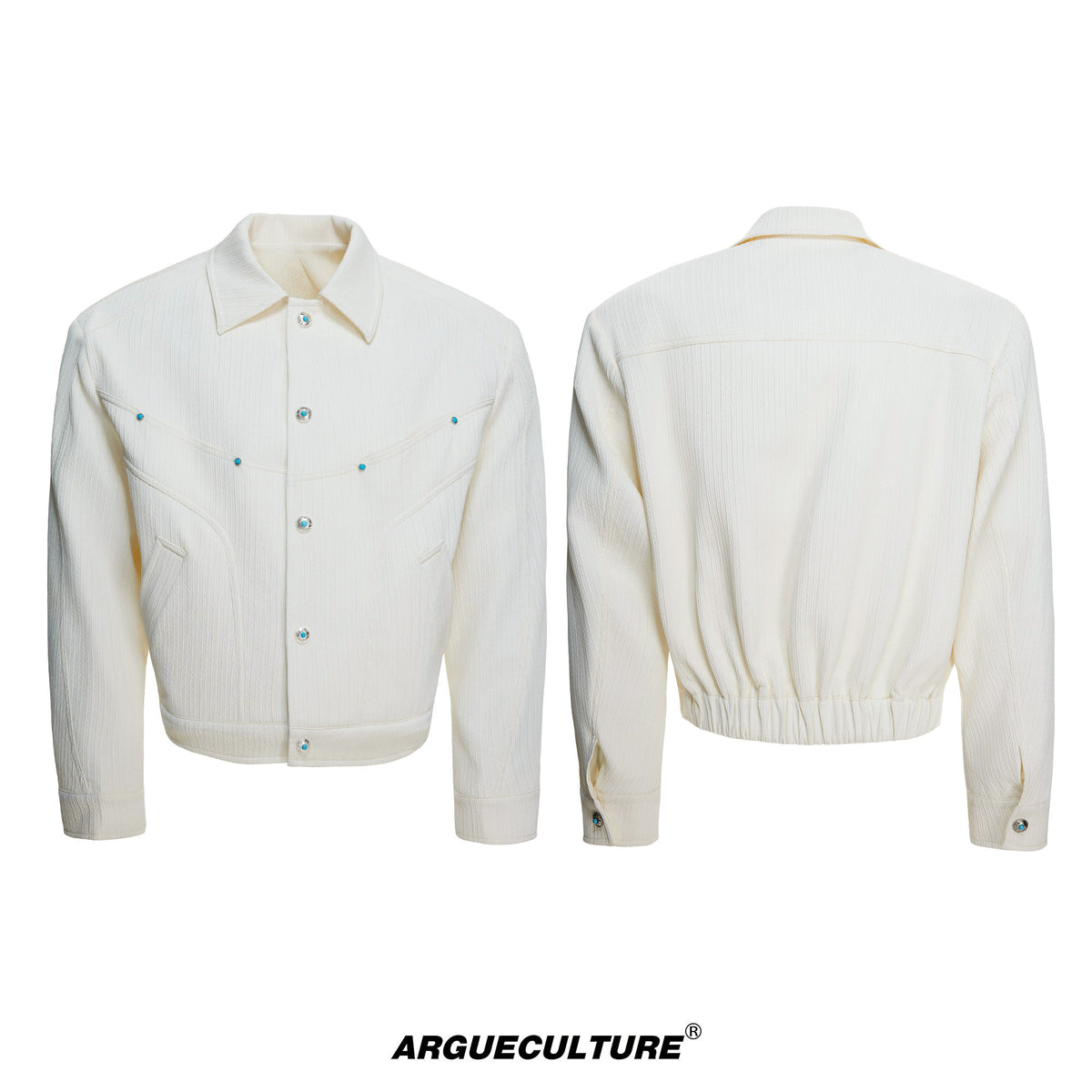 Wheat-Grain Texture Jacket & Straight Pants - variant image 8