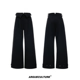 Embroidered Pleated Wide-Leg Trousers - variant image 7