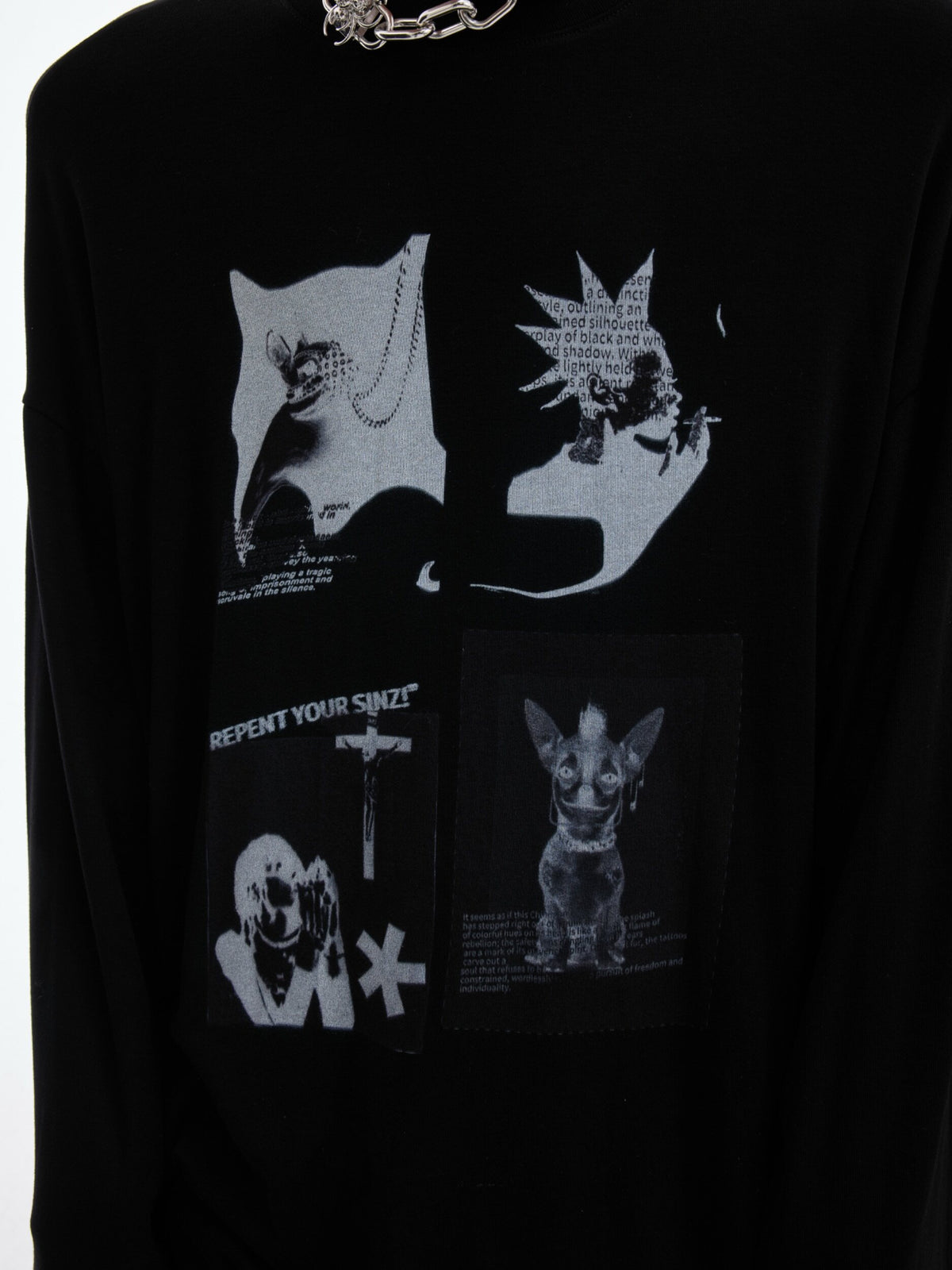 Gothic Figure Print Long-Sleeve Tee - product image 3