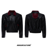 Contrast Snakeskin-Texture PU Jacket - product image 5