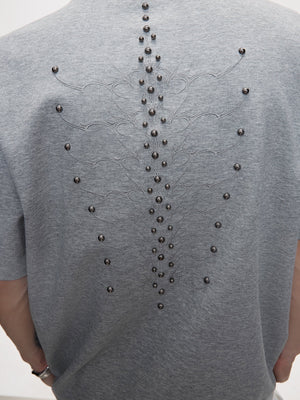 Snake Spine Studded Boxy T-Shirt - product image 5