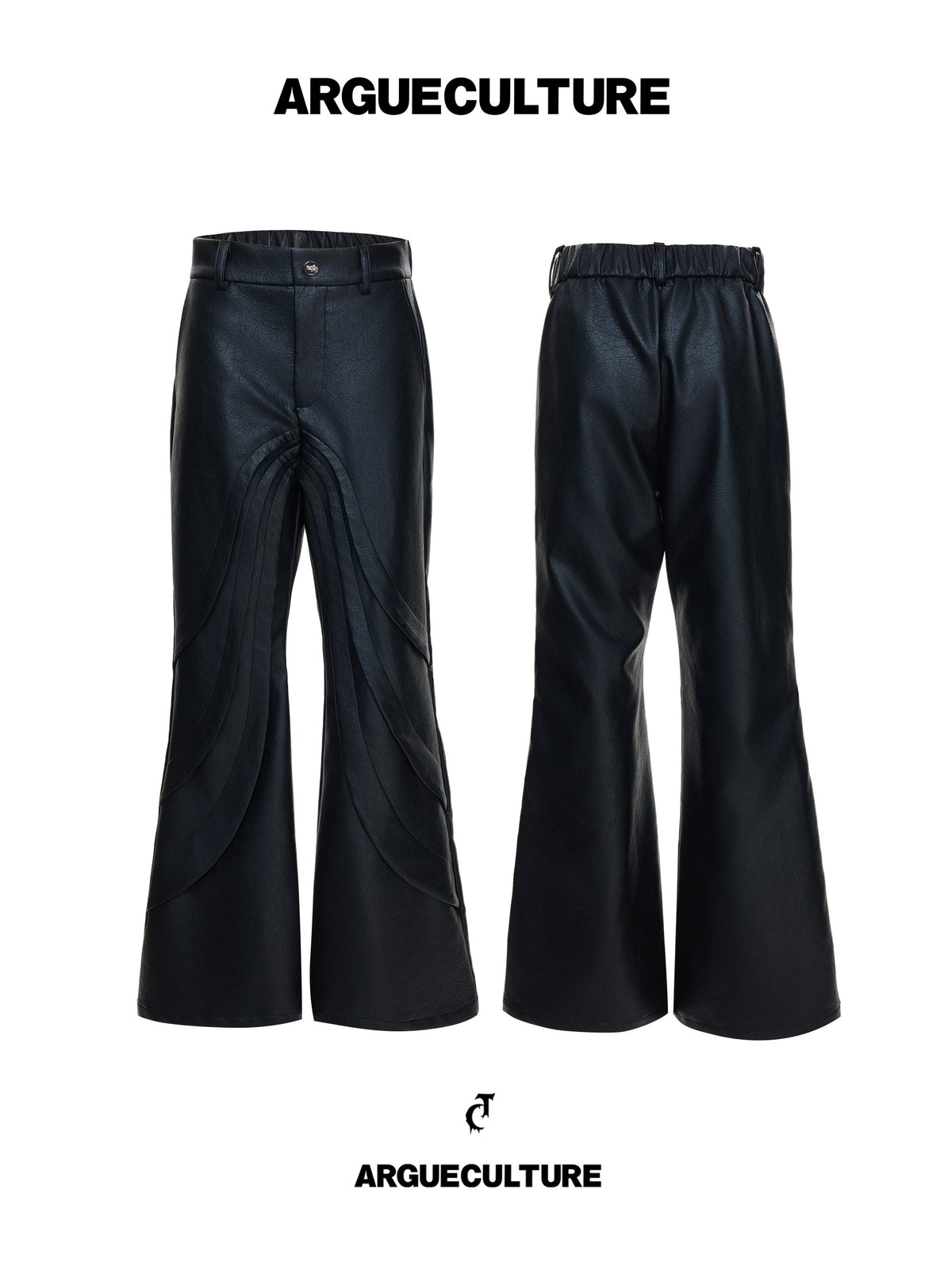 Deconstructed Faux Leather Pants - product image 2
