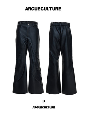 Deconstructed Faux Leather Pants - product image 2