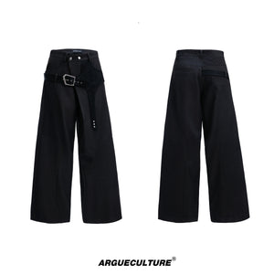 Cotton Crocodile-Panel Straight-Leg Pants - product image 5