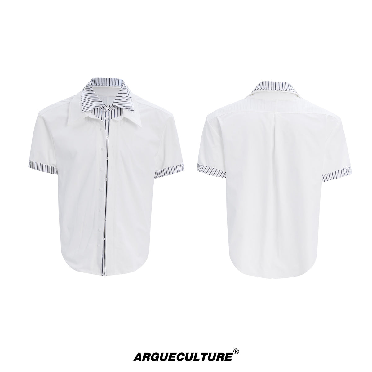 Striped Faux Two-Piece Shirt - product image 5