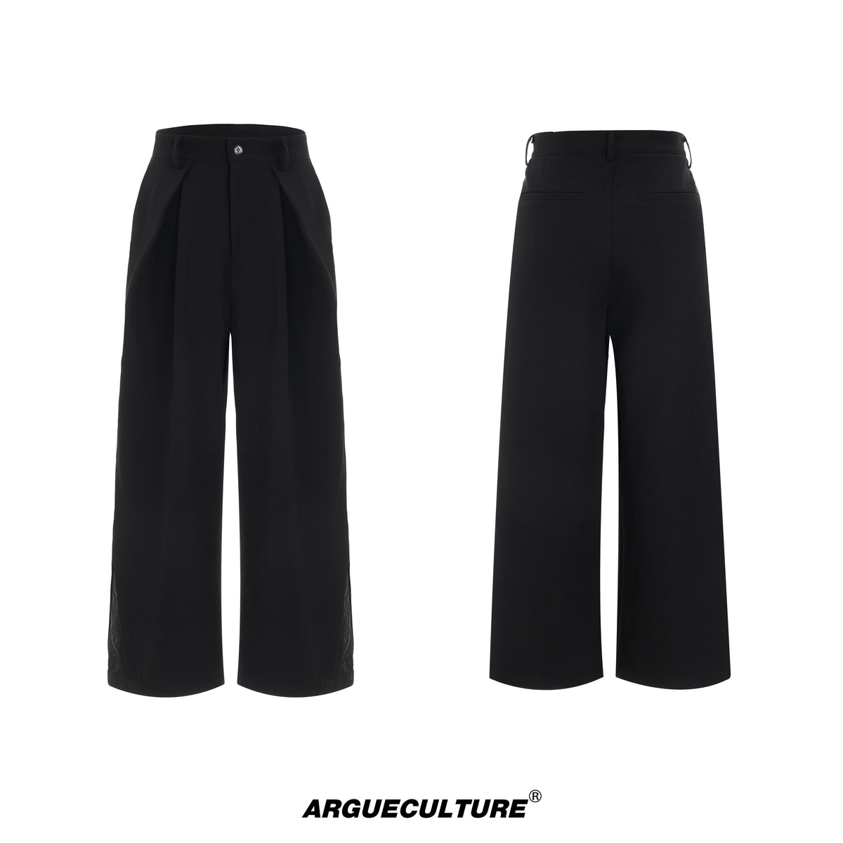 Embroidered Wide-Leg Trousers - product image 5