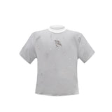 Deconstructed Logo Shoulder-Pad Tee - product image 5