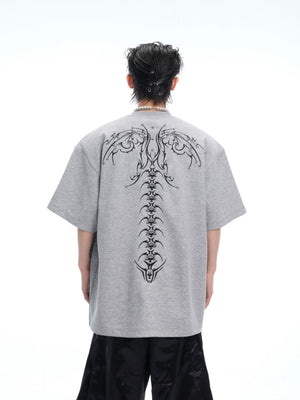 Spinal Bone Embroidered Oversized T-Shirt - product image 4