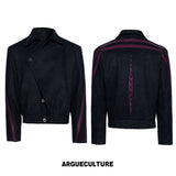 Studded Snake-Texture Cropped Jacket - variant image 6