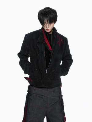 Stardust Suede Stand Collar Jacket - product image 1
