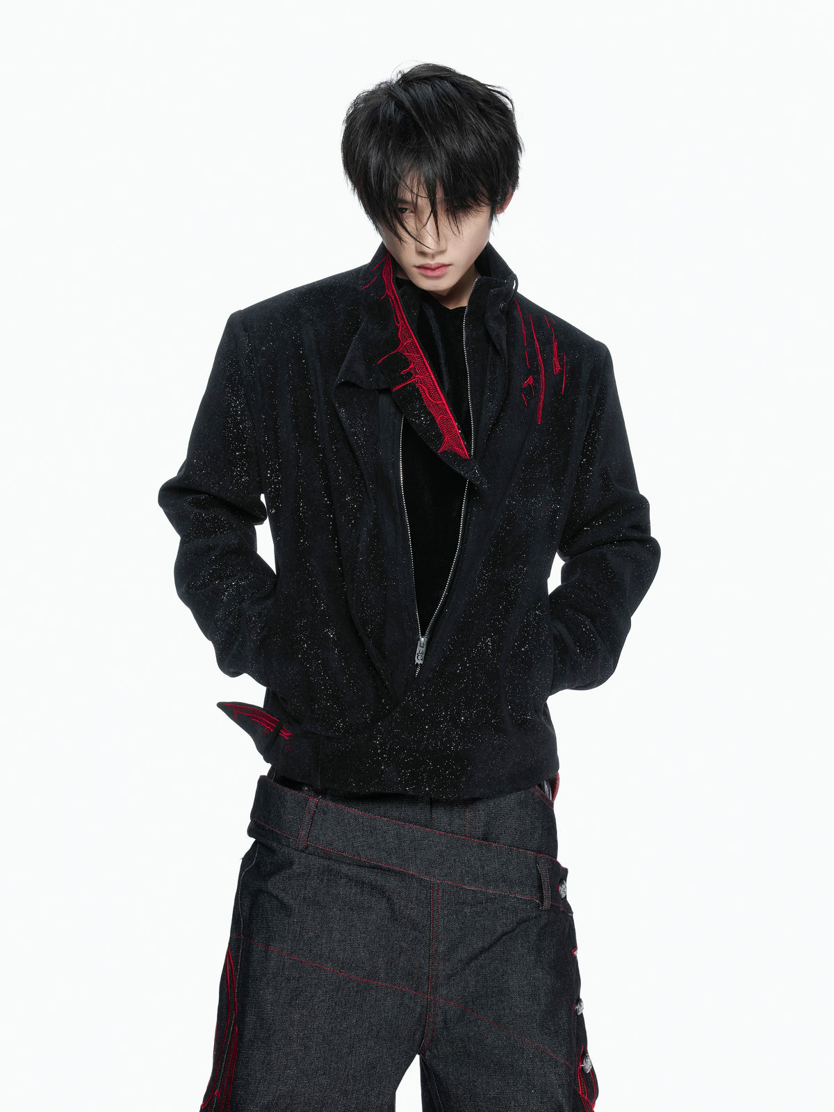Stardust Suede Stand Collar Jacket - product image 1