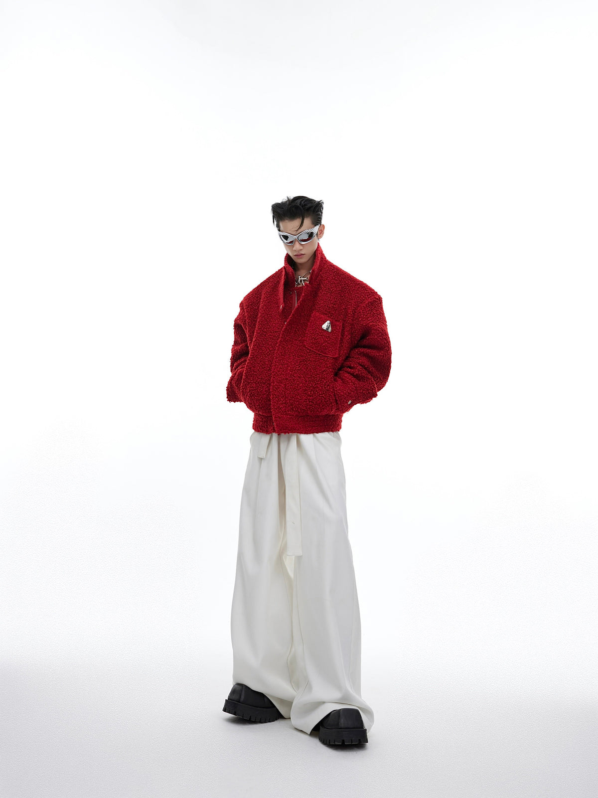High-Waist Relaxed Utility Trousers - product image 3