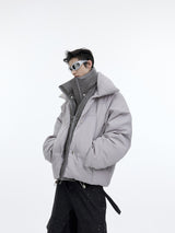 Liquid Sheen Layered Padded Jacket - product image 5